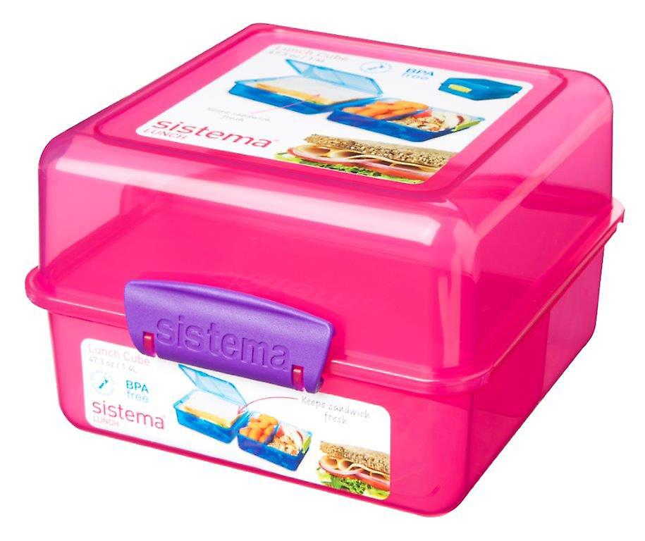 Sistema - 1.4L Lunch Cube - Coloured Sistema - 1.4L Lunch Cube - Coloured