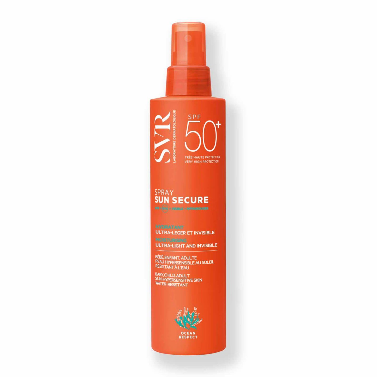 SVR - Sun Secure Spray Idratante Invisibile SPF50+ Ultra Leggero, 200 ml - BambiniJO | Buy Online | Jordan