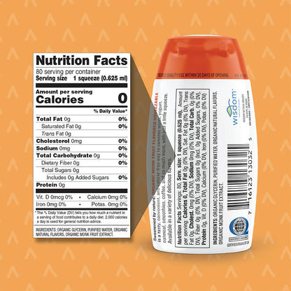 Organic Monk Fruit Sweetener Orange & Passion Fruit 50ml