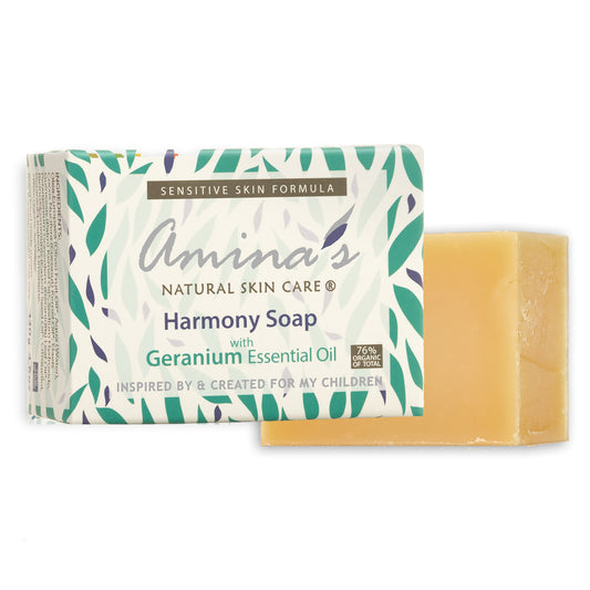 Amina's Organic Harmony Soap, Cold Process Soap, 130g - BambiniJO | Buy Online | Jordan