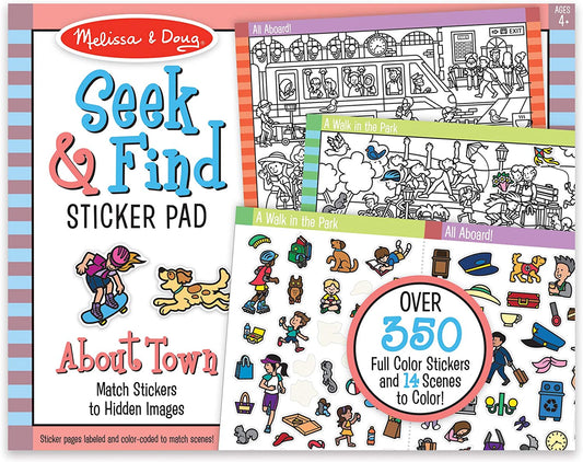 Melissa & Doug SEEK & FIND STICKER PAD - AROUND TOWN - BambiniJO | Buy Online | Jordan