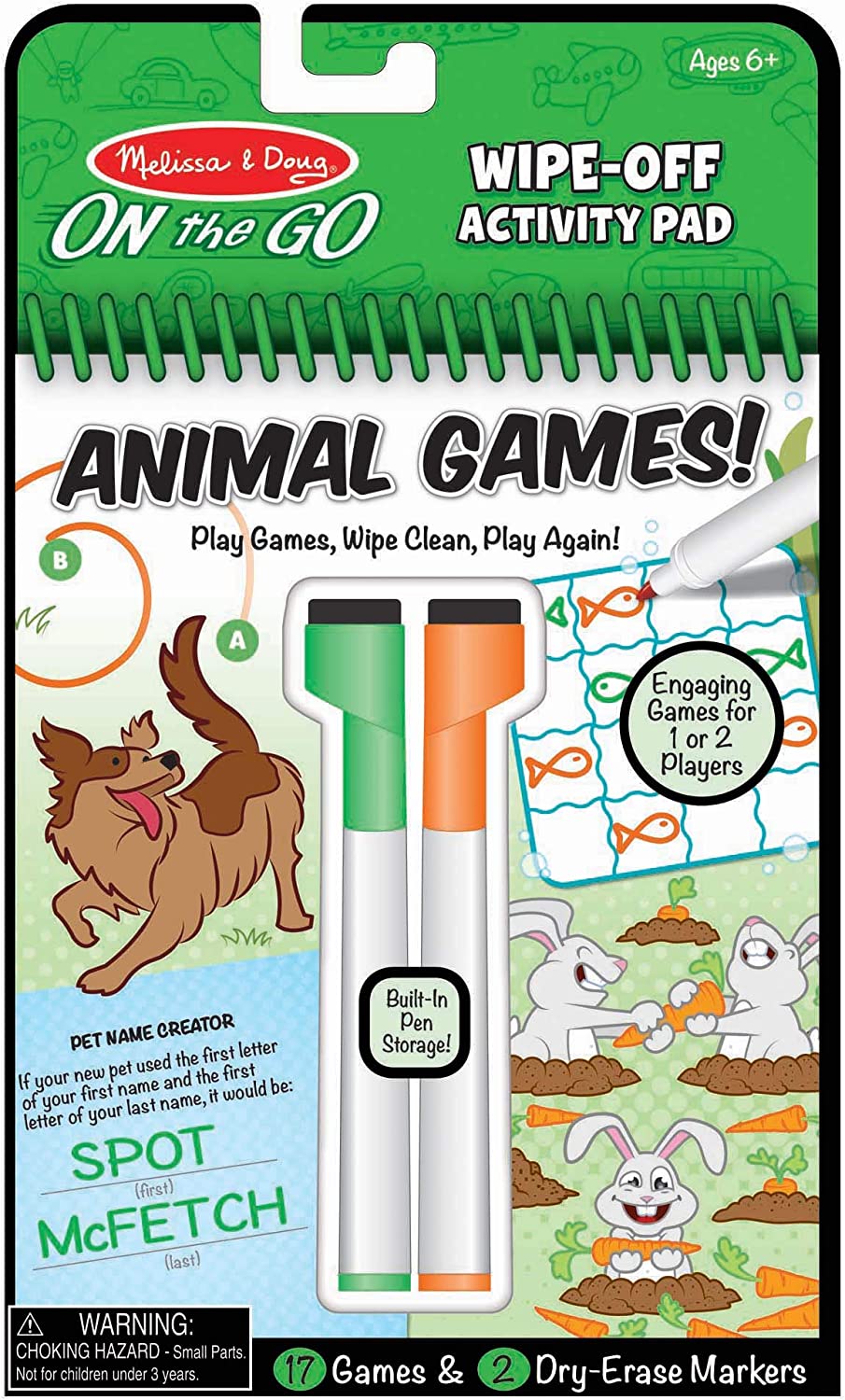 Melissa & Doug - WIPE - OFF ACTIVITY PAD - ANIMALS Melissa & Doug - WIPE - OFF ACTIVITY PAD - ANIMALS