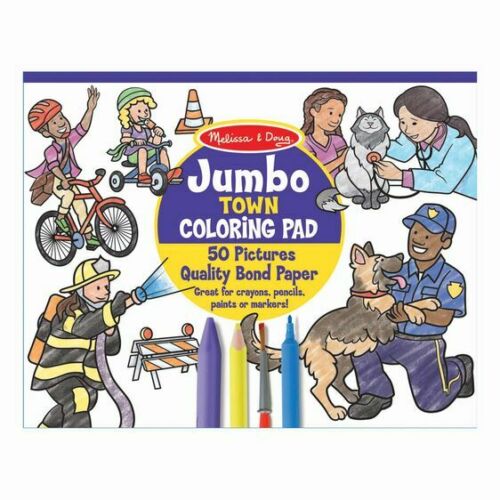 Melissa & Doug JUMBO TOWN COLORING PAD - BambiniJO | Buy Online | Jordan