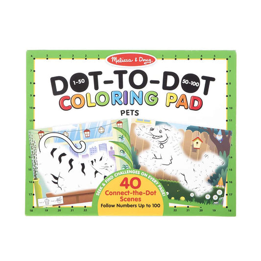 Melissa & Doug 123 DOT-TO-DOT COLORING PADS - PETS - BambiniJO | Buy Online | Jordan