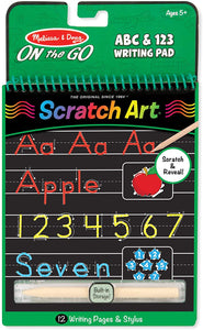 Melissa & Doug - SCRATCH ART - ABC & 123 WRITING PAD - BambiniJO | Buy Online | Jordan