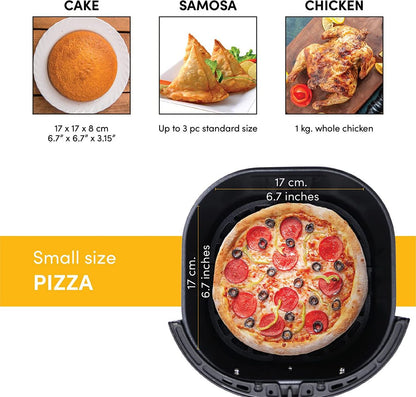 Nutricook - Air Fryer Mini | Black | 1500W | 3.3 Liters