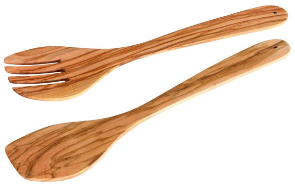 Fackelmann - Salad Servers, Nature Olive Wood, 300 mm, 2 Pcs Fackelmann - Salad Servers, Nature Olive Wood, 300 mm, 2 Pcs