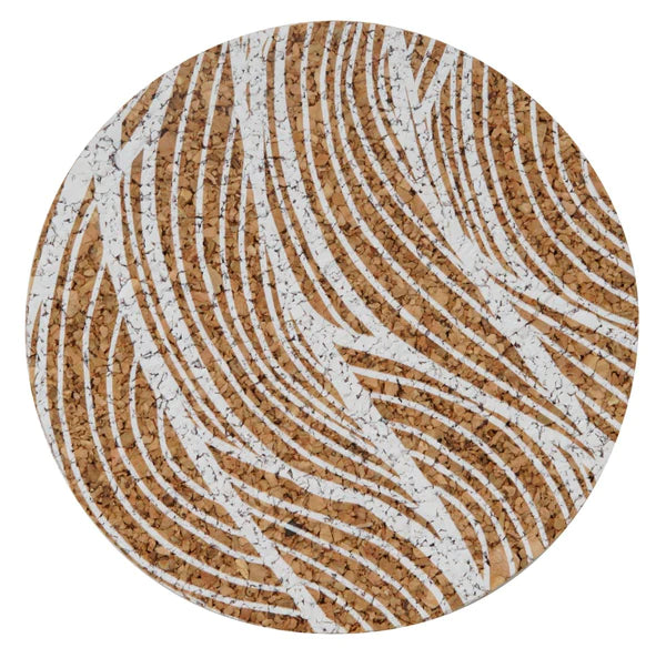 Fackelmann - Cork Coasters, Natural Cork, Ø90 mm, 4Pcs Fackelmann - Cork Coasters, Natural Cork, Ø90 mm, 4Pcs