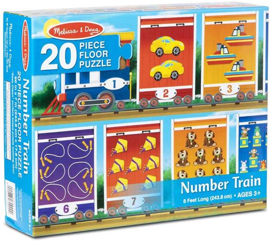 Melissa & Doug NUMBER TRAIN FLOOR PUZZLE (20 PC) - BambiniJO | Buy Online | Jordan