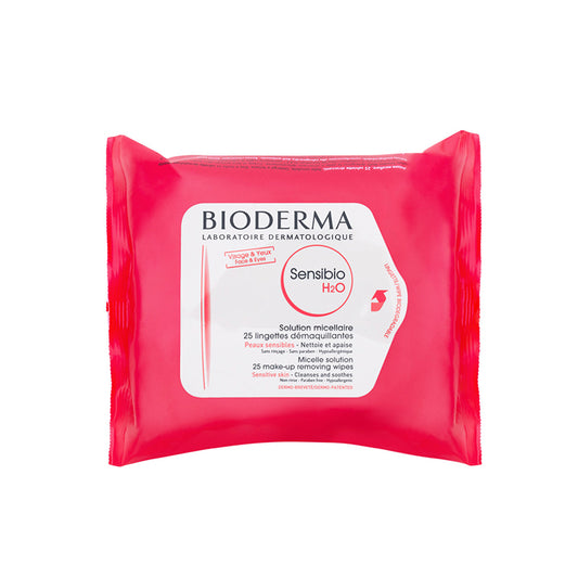 Bioderma -SENSIBIO Wipes 25 Wipe | Makeup remover and face cleansing for sensitive skin - BambiniJO | Buy Online | Jordan