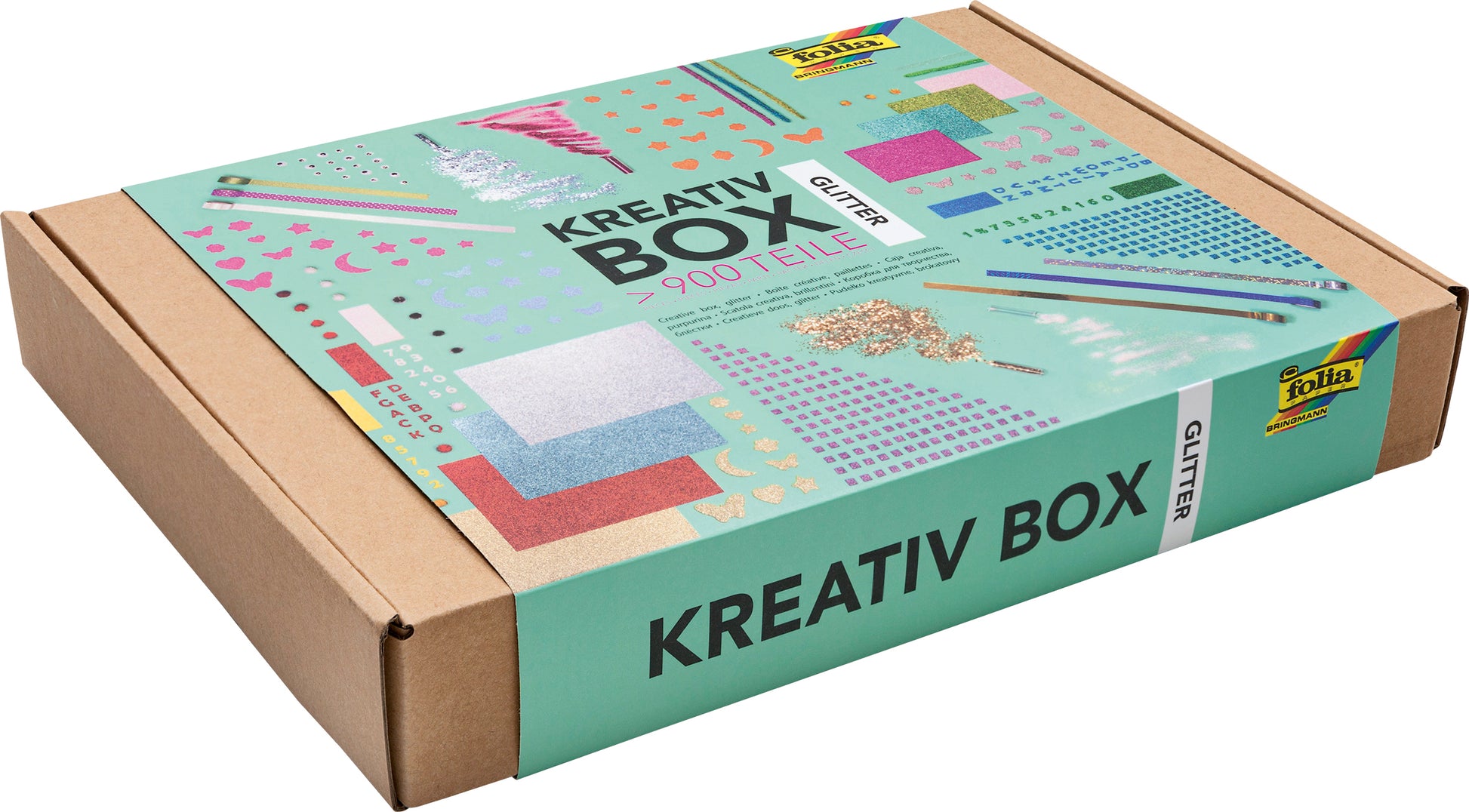 FOLIA CREATIVE GLITTER BOX - 900 PCS FOLIA CREATIVE GLITTER BOX - 900 PCS