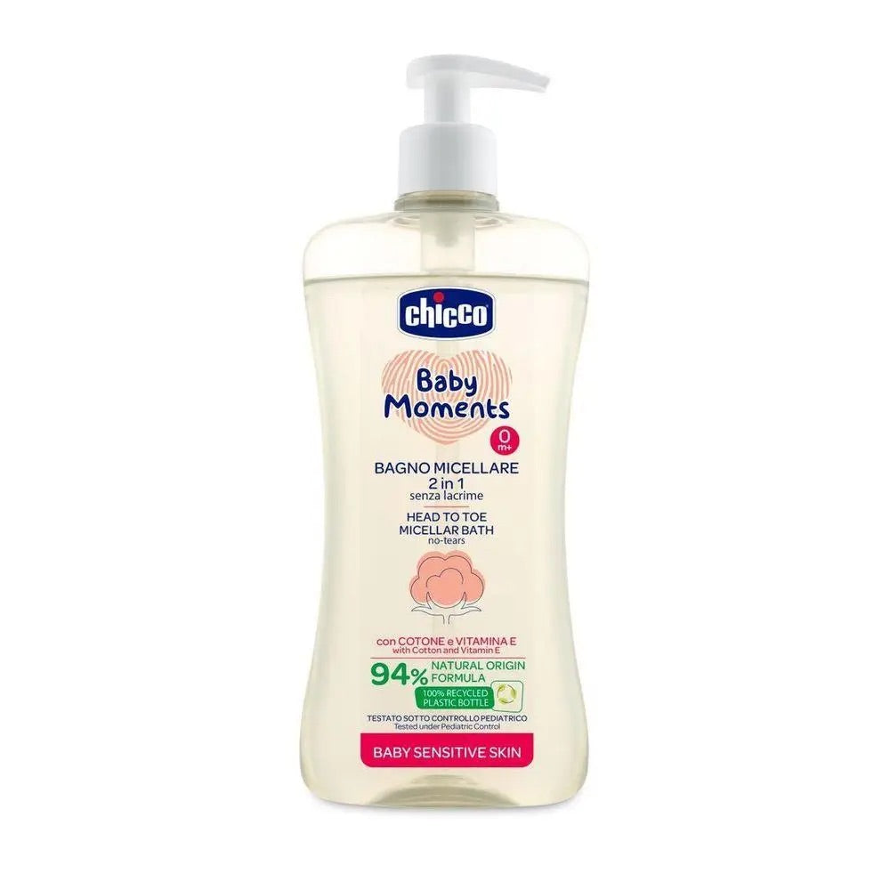 Chicco Head To Toe Micellar Bath | Sensitive | 500ml Chicco Head To Toe Micellar Bath | Sensitive | 500ml