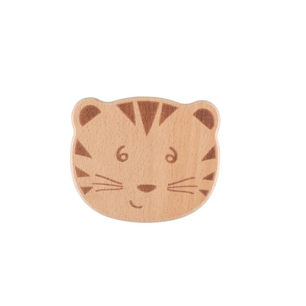 Bebe Confort - Wooden Tiger Rattle Bell Bebe Confort - Wooden Tiger Rattle Bell