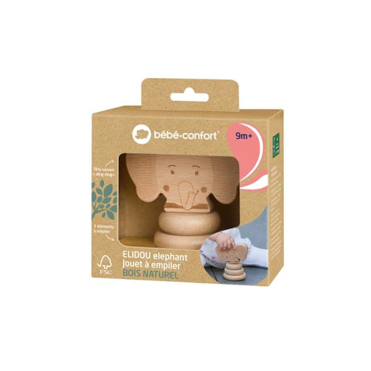 Bebe Confort Wooden Elidou Elephant Stacking Toy 3M+ — BambiniJO Jordan