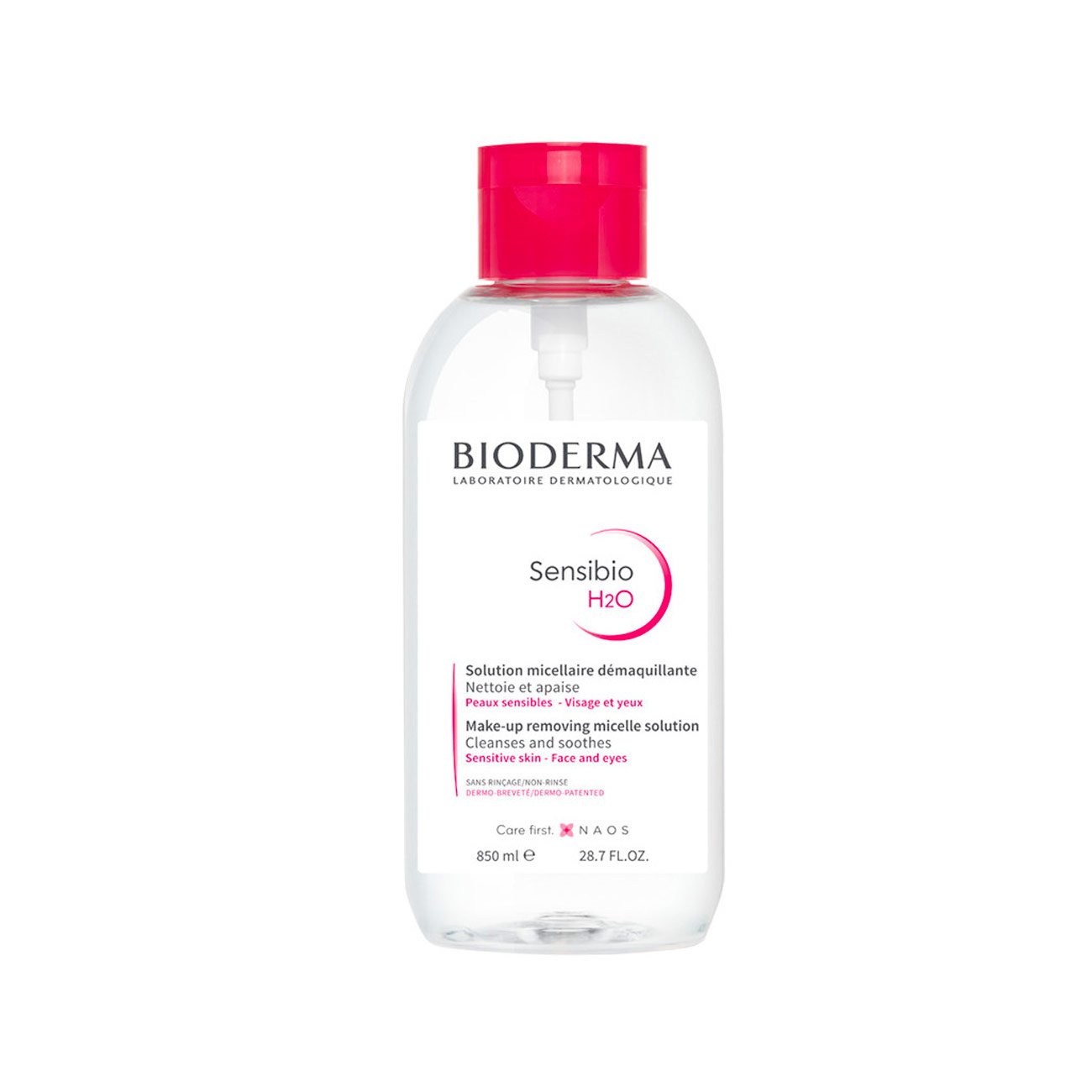 Bioderma - SENSIBIO H2O 850ml PUMP | Makeup remover and face cleansing for sensitive skin - BambiniJO | Buy Online | Jordan