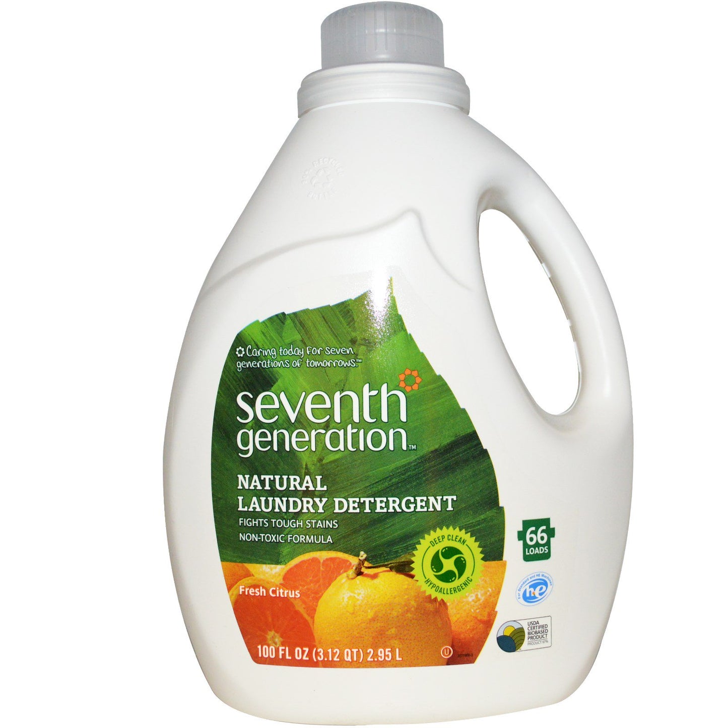 NATURAL LAUNDRY DETERGENT CITRUS  "2X Concentration" (2.95L) - BambiniJO