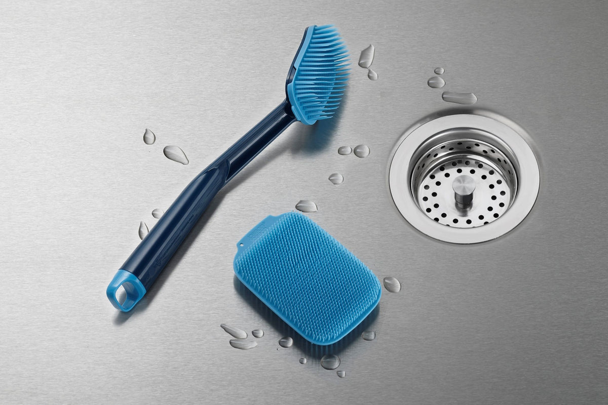 Joseph Joseph - CleanTech™ Washing-up Brush | Blue Joseph Joseph - CleanTech™ Washing-up Brush | Blue