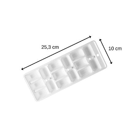 Fackelmann - Ice Cube Mold, Plastic, 240X90 mm (White) Fackelmann - Ice Cube Mold, Plastic, 240X90 mm (White)