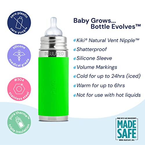 Pura - Infant Bottle Gift Set 325ml - Aqua/pink - 3-18M - non-insulated - BambiniJO | Buy Online | Jordan