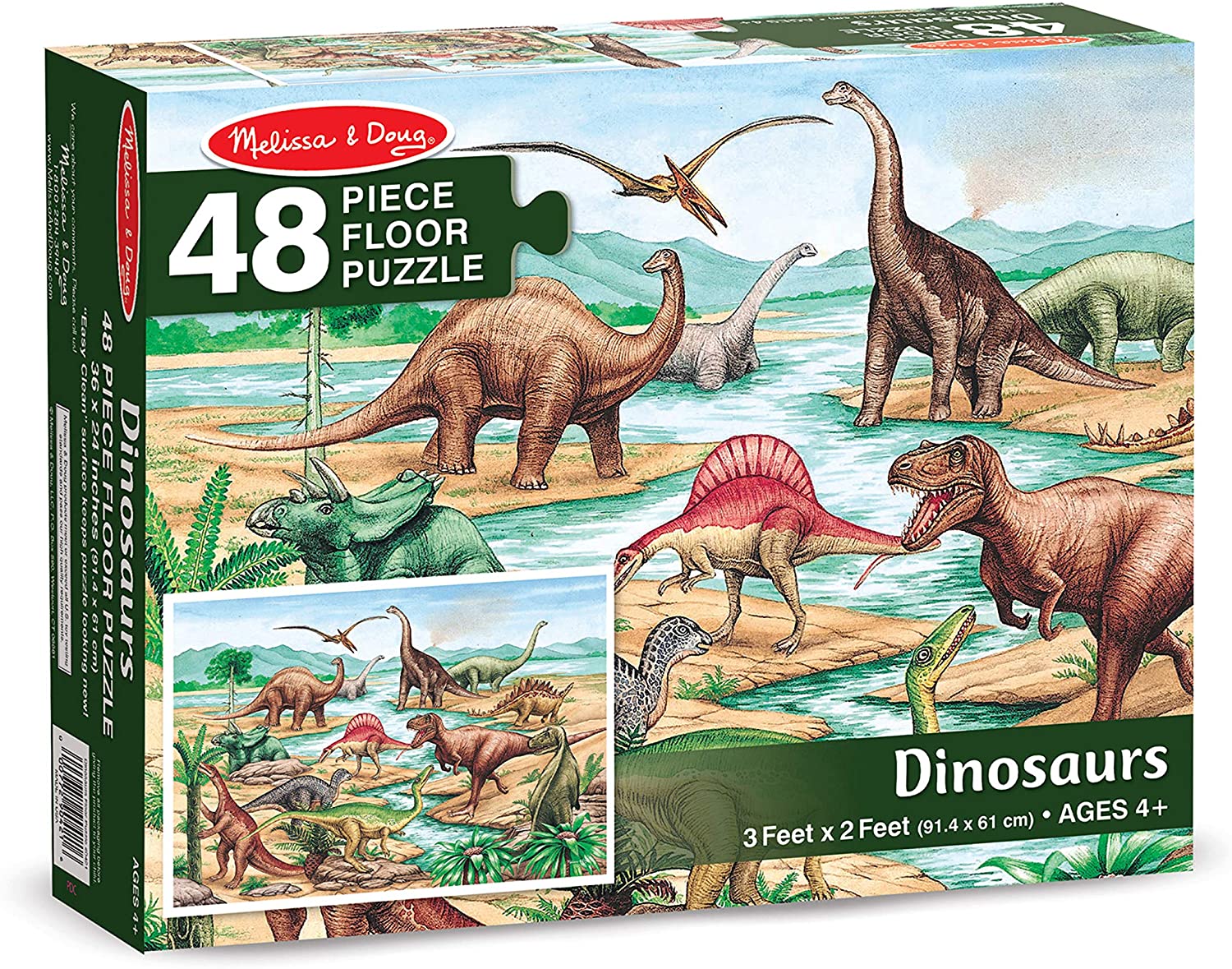 Melissa & Doug DINOSAURS FLOOR | 48 PC Melissa & Doug DINOSAURS FLOOR | 48 PC
