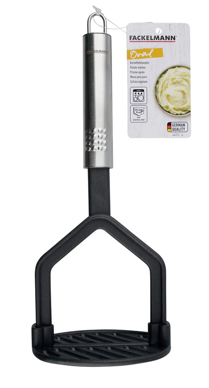 Fackelmann - Potato Masher Ovalgriff, Stainless Steel, 250X105X95 mm (Silver/Black)