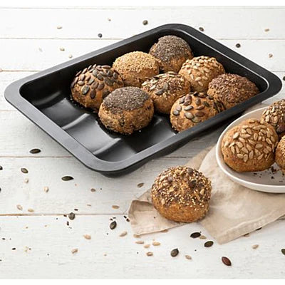 Zenker - Bun Baking Mould For 12 Buns, Black, 36X27X5 cm