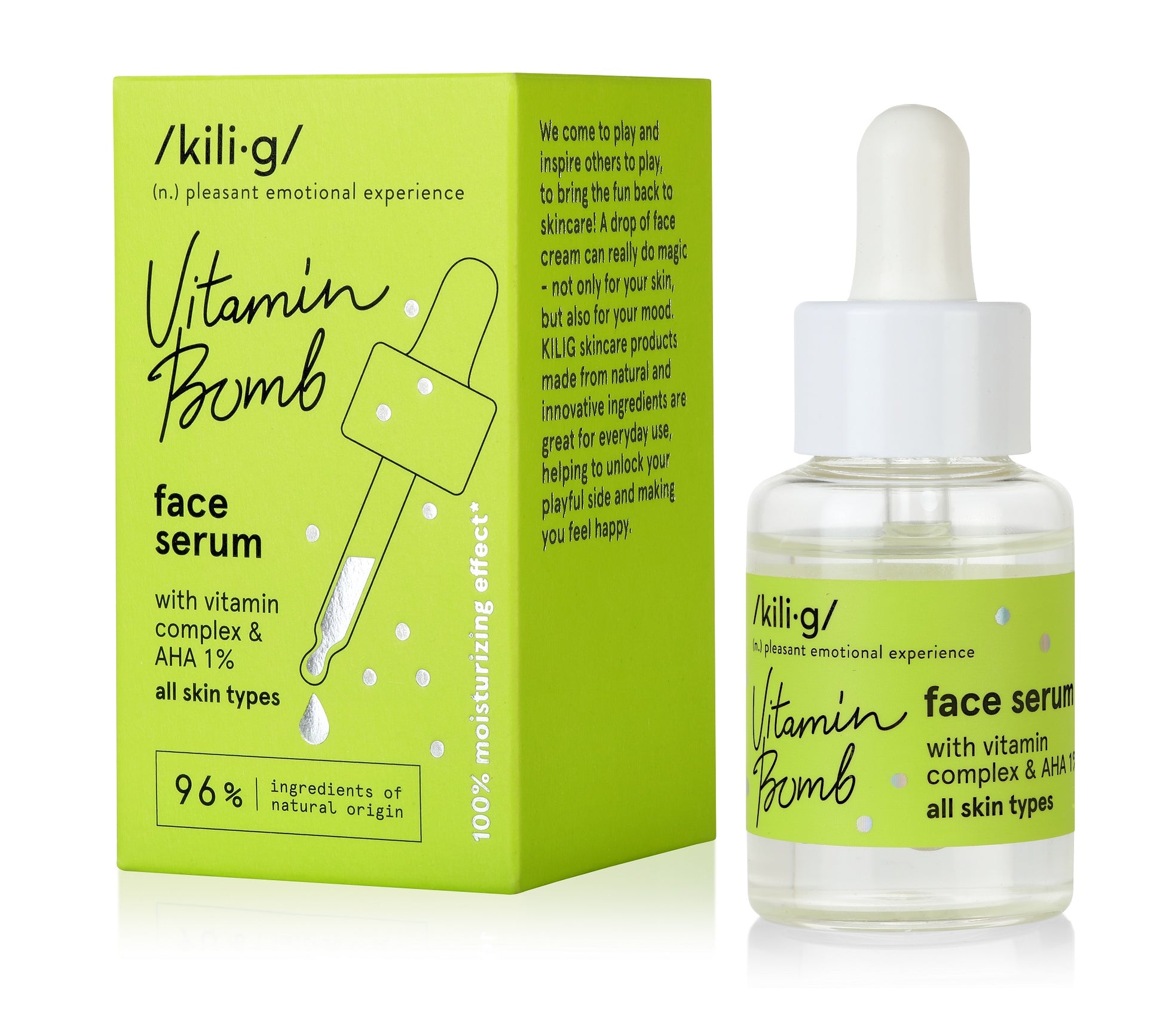 Kili.g - Natural Vitamin Bomb - Vitamin Facial Serum with Vitamin Complex - BambiniJO | Buy Online | Jordan