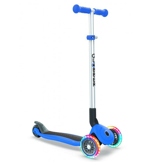 Globber Primo Foldable 3 Wheel Scooter with Lights and adjustable T-Bar (68 - 78 cm) | 3 Years + - BambiniJO | Buy Online | Jordan
