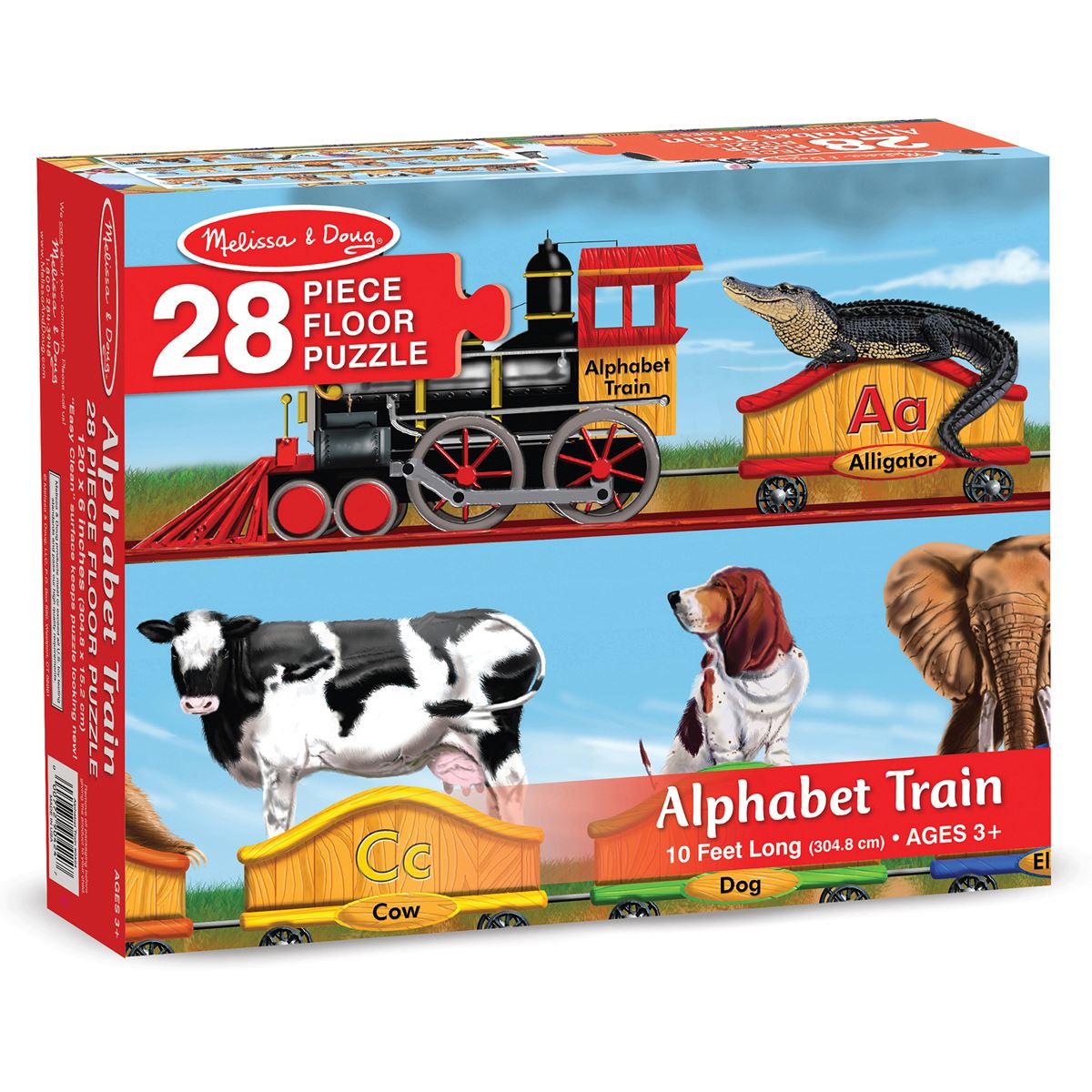 Melissa & Doug Alphabet Train Floor Puzzle 28 Pieces - BambiniJO | Buy Online | Jordan