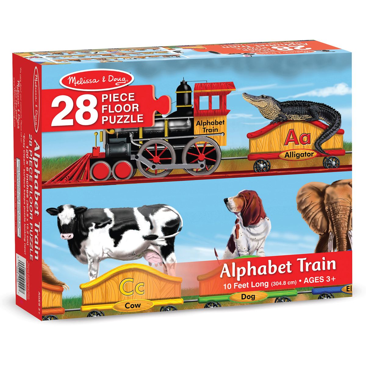 Melissa & Doug Alphabet Train Floor Puzzle 28 Pieces Melissa & Doug Alphabet Train Floor Puzzle 28 Pieces