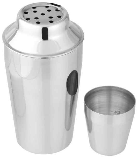 Fackelmann - Cocktail Shaker With Cap With 2/4Cl Scale, Stainless Steel, 400 ml, 120 mm