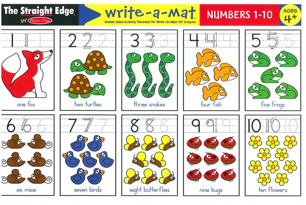 Melissa & Doug NUMBERS WRITE-A-MAT (BUNDLE OF 6) Melissa & Doug NUMBERS WRITE-A-MAT (BUNDLE OF 6)