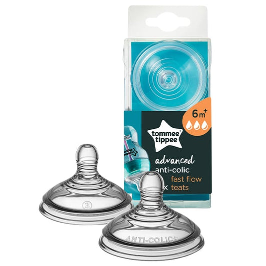 Tommee Tippee Advanced Anti-Colic Fast Flow Teats (6m+) x2