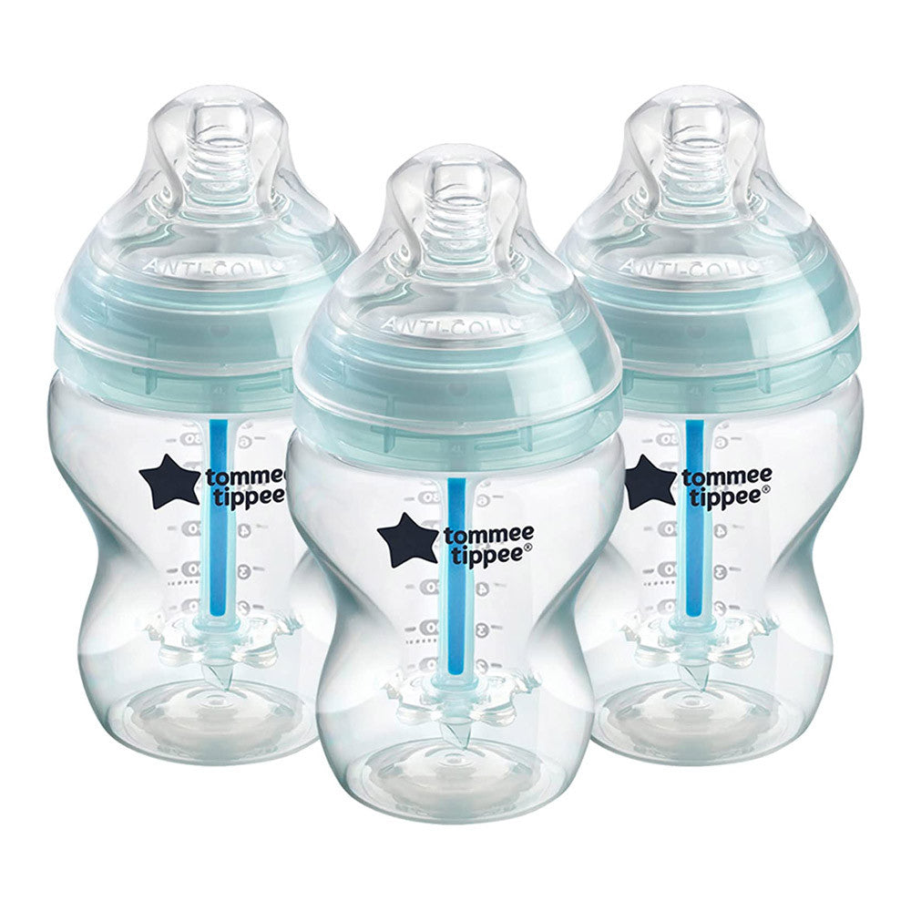 Tommee Tippee Closer to Nature Advanced Anti-Colic Bottle Green 260ml Pack of 3