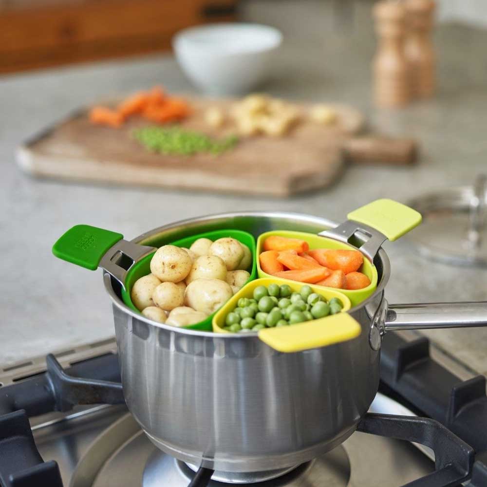 Joseph Joseph - Nest™ Steam 3-piece Steaming Pod Set Joseph Joseph - Nest™ Steam 3-piece Steaming Pod Set