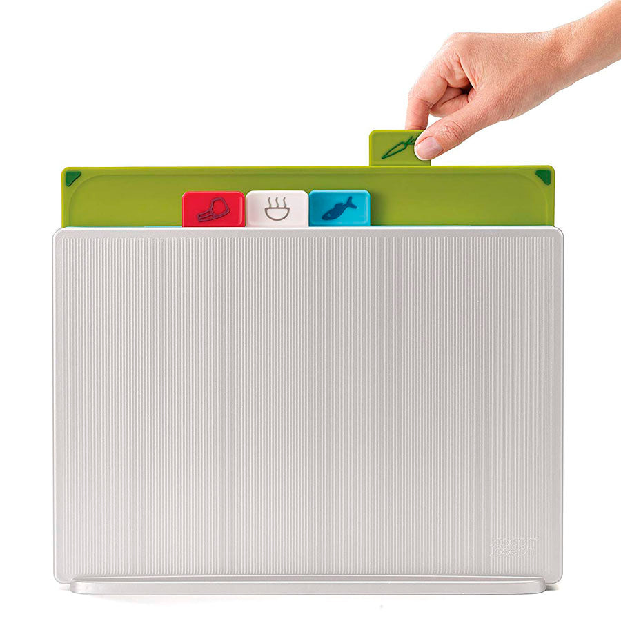 Joseph Joseph - Index™ Chopping Board Set | Silver-coast | Large Joseph Joseph - Index™ Chopping Board Set | Silver-coast | Large