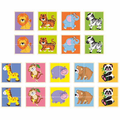 MATCHING PUZZLE - WILD ANIMALS - BambiniJO | Buy Online | Jordan