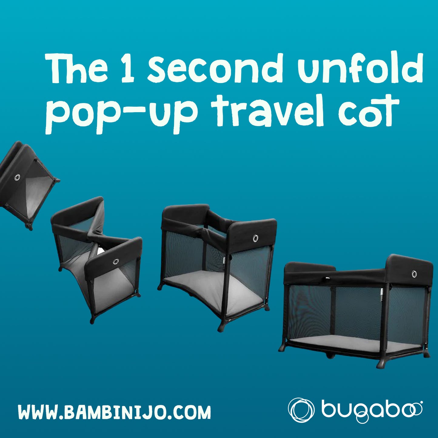 Bugaboo - Travel Crib Stardust Grey Melange