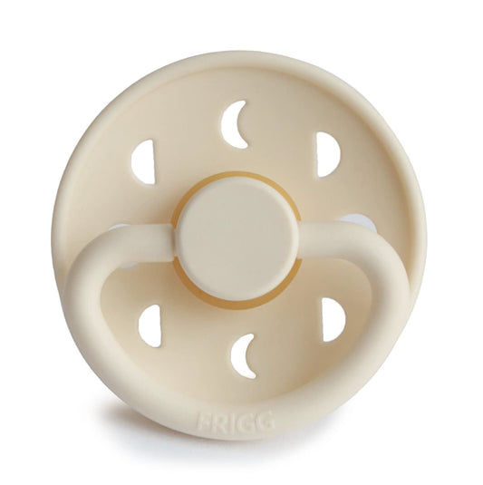 FRIGG - Moon Latex Baby Pacifier - Size 1 |0-6m| - Cream