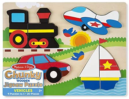 Melissa & Doug Wooden Puzzles VEHICLES 2Y+ - BambiniJO | Buy Online | Jordan