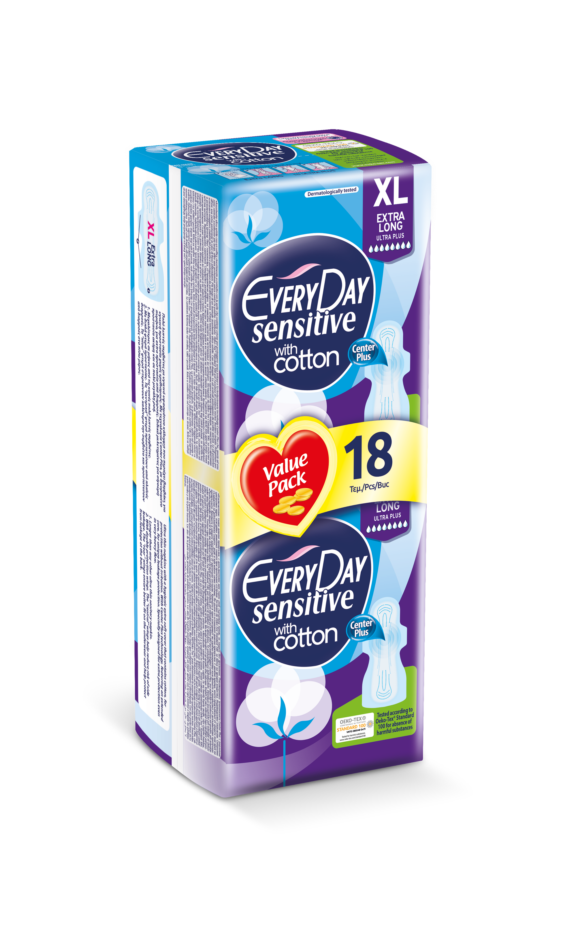 EVERYDAY SENSITIVE EXTRA LONG ECO 18 PCS EVERYDAY SENSITIVE EXTRA LONG ECO 18 PCS