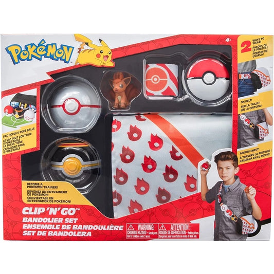 Pokemon - Clip N' Go | Bandolier Set | poke, Luxury Ball, Vulpix, Belt & Bag