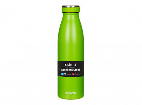 Stainless Steel Bottle 500ml - Sistema Stainless Steel Bottle 500ml - Sistema