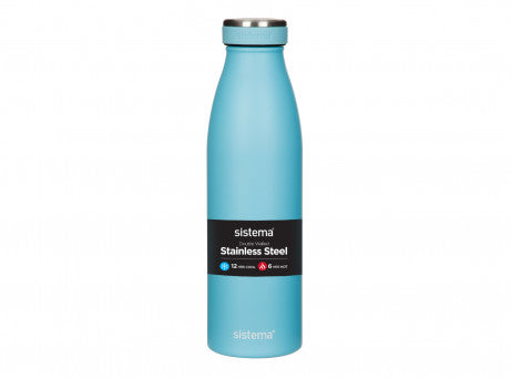 Stainless Steel Bottle 500ml - Sistema Stainless Steel Bottle 500ml - Sistema