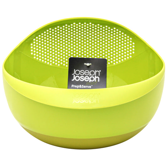 Joseph Joseph - Small Prep&Serve™ Bowl with Integrated Colander | Green