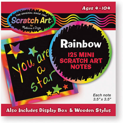 Melissa & Doug RAINBOW MINI SCRATCH ART NOTES (BOX OF 125) - BambiniJO | Buy Online | Jordan