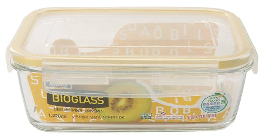 Komax - Bioglass Rectangular Food Storage Container, 1.22 L