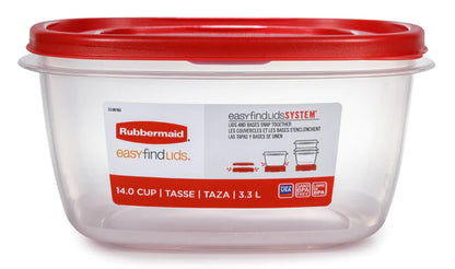 Rubbermaid® - EasyFindLids Food Storage Container, 3.3 L