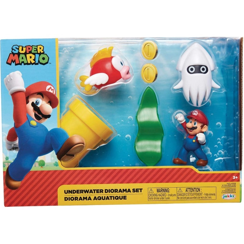 Nintendo - Super Mario Underwater 2.5 Figure Diorama Playset