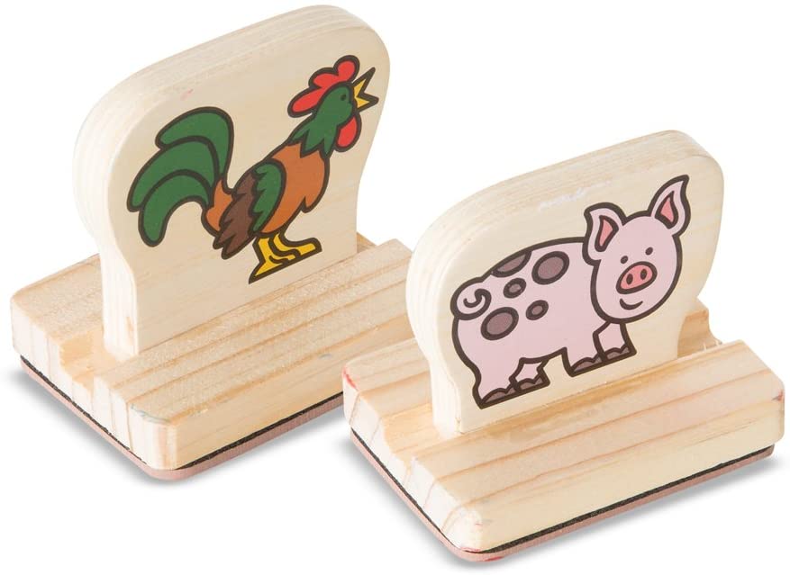 Melissa & Doug Wooden Stamp Set - Farm Animals - BambiniJO | Buy Online | Jordan